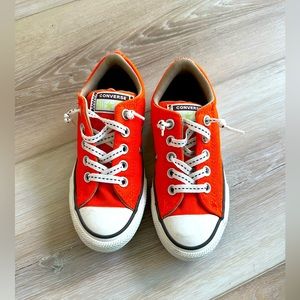 Converse chucks vibrant orange. Kids size12, near new condition
